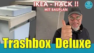 IKEA hack with construction plan⏐little space but still a lot stored⏐small wood workshop