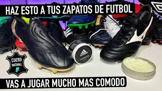 HAZ ESTO A TUS ZAPATOS DE FÚTBOL CON UPPER DE CUERO NATURAL