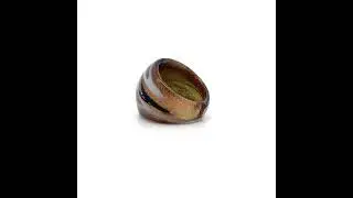 Handmade Glass Acrylic Ring Sunlit Orange Radiance Infinity Band I JEWELNJOY #acrylicrings