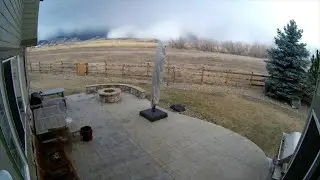 Timelapse Shows Rain, Snow Squall Barreling Through Colorado