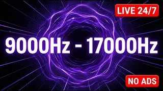 Pure Violet NViolet Noise 9000Hz - 17000Hz Sweep | High Pitch Tinnitus Relief & Masking