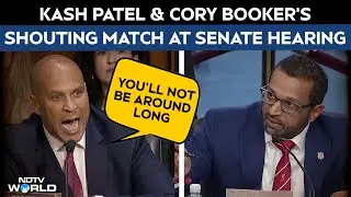 Kash Patel Senate Hearing | Kash Patel & Cory Booker's Fiery Exchange At Oversight Hearing Is Viral