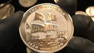 2020 British Virgin Islands 1 oz Silver Mayflower 400th Anniversary BU