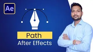 Copy-paste path in After Effects | Path Animation After Effects | Motion Graphics With Saurabh 2025