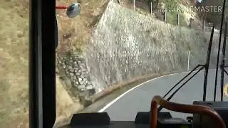 【前面展望】京阪バス　比叡山内ｼｬﾄﾙﾊﾞｽ 比叡山頂～横川