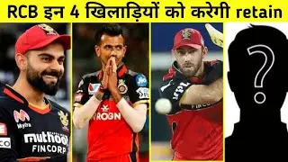 IPL 2022:- RCB retain player list before mega Auction || royal challengers Bangalore
