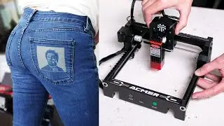 I Put my face on my wife's butt - The World's Smallest Mini Portable Laser Engraver