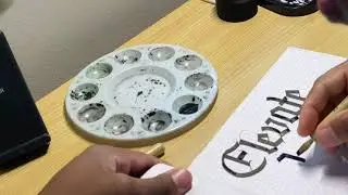 Elevate my Game (Broad Edge Calligraphy using Automatic Pen)