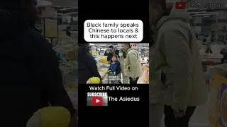 Black family speaks Chinese to locals & this happens next #shorts #china #chinese #blackinchina #fyp
