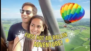 Hot air balloon ride in Germany! 🎈 #hotairballoon