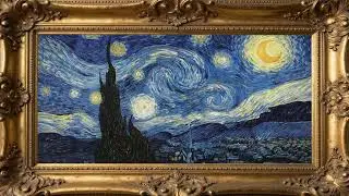 TV ART | The Starry Night &ndash; Framed in Time | No Music | Oil Painting