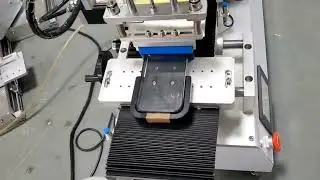 Automatic phone screen protect film len top flat side labeling machine testing video