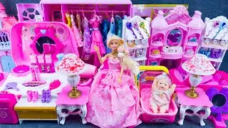 22 Minutes Satisfying Unboxing Barbie Princess Wardrobe & Bedroom Collection, Make Up Playset Review