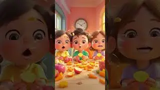 Yum Yum Healthy Food Song 🥕🥦 | Kids Learning Rhyme with Dancing Fruits & Veggies!