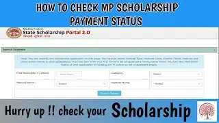 How to check scholarship status on MP Scholarship portal 2021