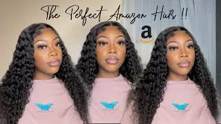 THE perfect beginner friendly wig to install | Royal Impressions Amazon 4x4 deep wave wig