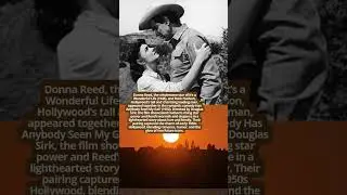 Donna Reed and Rock Hudson Romantic Co Stars #hollywoodbuzz #vintage  #western  #movie