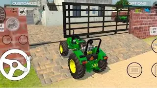 John Deere 5075 automatic gate khula 3D game 🎮