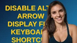 Disable Alt + Arrow display flip keyboard shortcut