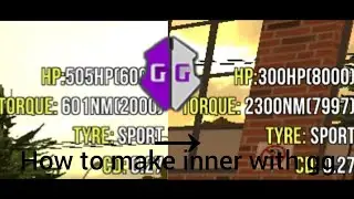 How to make inner car with gg (Easy)