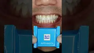 ALPENMILCH Ritter sport candy asmr #satisfying #chocolate #mukbang