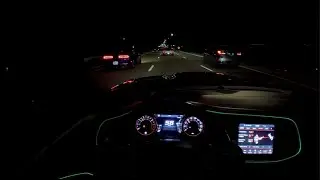 LATE NIGHT CITY POV DRIVE IN MY 500HP CHALLENGER SCATPACK