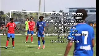 Stephen Hurlock U17| 22-23 season|Class of 2025|Southern Soccer Academy| MLSNEXT Highlight Video