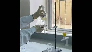Separtion of a mixture of oil and water using separating funnel