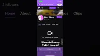Follow My Twitch Account!