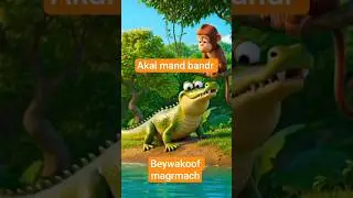 Monkey🐒or crocodile🐊#monkey #cartoon#storytime#kidsstory #animation#moralstories#kahani #monkeyvideo