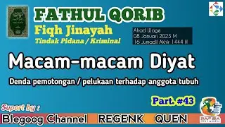 Macam-macam Diyat (denda pidana) | Fathul Qorib