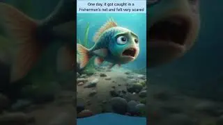Day 2 story- Fish🐟 and Fishman🧑&zwj;🦯 #english #moralstories #shortstories#englishlearning #kidslearning