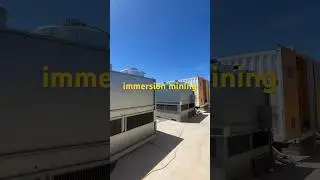 Immersioncooling containers are in operation, with 384 mining rigs per container. #immersioncooling