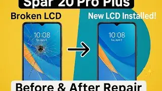 spark 20 pro plus broken lcd replacement