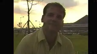 AFKN TV crew being silly Kimpo Airport 1988 Seoul Olympics