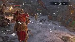 Finishing strike.