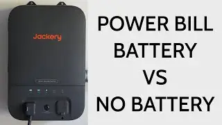 Battery Vs No Battery Power Bill with Jackery Smart Transfer Switch & Jackery Explorer 5000 Plus