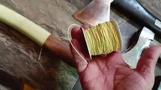 Wrapping knifes, axes, and tools in rescue cord