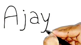 How to Turn word AJAY into Ajay Devgn Drawing