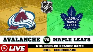 🔴LIVE : Colorado Avalanche Vs Toronto Maple Leafs | NHL 2026 | NHL Live SCOREBOARD