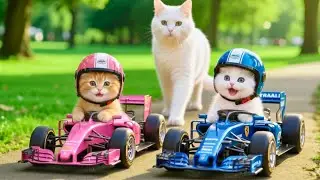 Mama Cat Trims Fur on the Farm and Makes Tiger Hat For Kittens At Home🐾🎩🐯