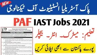 PAF Jobs 2021 Matric Base | New Jobs 2021 | Govt Jobs in Pakistan  | Latest Government Jobs 2021