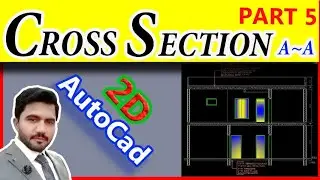 How to Draw Building Cross Sections in Autocad:- urdu