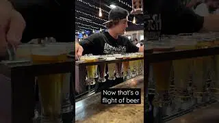 Would you &ldquo;Walk the Plank&rdquo;  HUGE beer flight!!