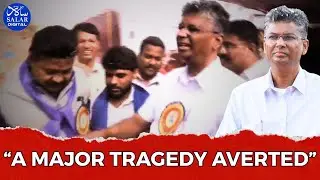 Karnataka PWD Minister Satish Jarkiholi Escapes Major Mishap After Shamiana Collapse in Haveri