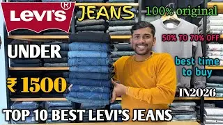 TOP 10 LEVI'S JEANS UNDER ₹1500 REVIEW||  Levi's Jeans Offer: Flat 50-70% OFF 🔥🔥