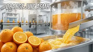 From 1,000,000 Oranges to One Bottle: The Most Satisfying Factory Process ASMR #asmr
