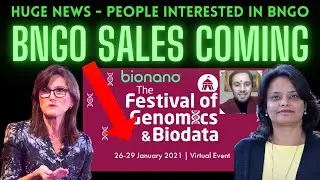 HUGE BNGO NEWS - Potential customers Universities, Cytogenomic labs at the festival of genomics BNGO