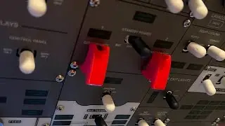 Homemade 3D custom printed Switch Guards for 737 Overhead by VRInsight