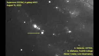 SN2023ixf, observed from Lick Observatory, Nickel 1 meter telesecope